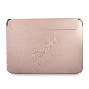 Guess Saffiano Script vāciņš 13" klēpjdatoram - rozā
