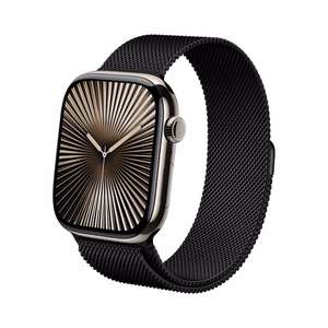 Crong Milano Steel nerūsējošā tērauda siksniņa Apple Watch 44 / 45 / 46 / 49 mm, melna