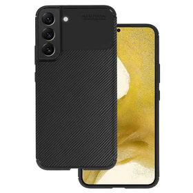 Vennus Carbon Elite viedtālruņa apvalks ar rāmi Samsung Galaxy S22 Plus (m) - melns