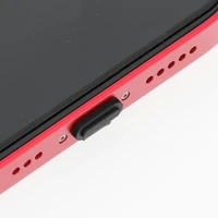 USB-C uzlādes ligzdas vāciņš ar turētāju melns