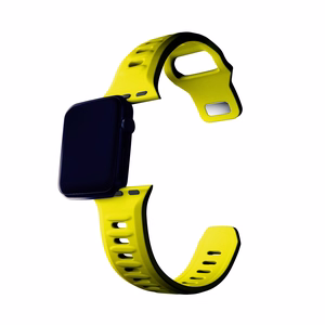 3mk silikona siksniņa Apple Watch, 38/40/41/42 mm, dzeltens, mazais izmērs