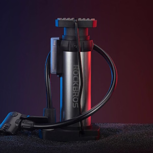 Rockbros 4522L īpaši viegls kājas velosipēda pumpis – melns