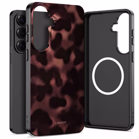 Tech-Protect Lamano MagSafe Maciņš for Samsung Galaxy S26 - brūns and melns