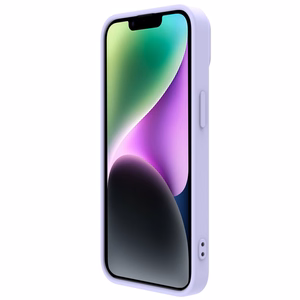 Nillkin CamShield Silky Silikona viedtālruņa apvalks iPhone 14 Plus apvalks ar kameras aizsargu violets