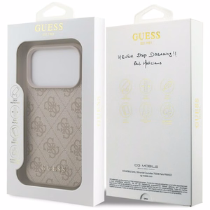 Guess 4G Classic maciņš modelim iPhone 17 Pro / 18 Pro – rozā