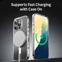 Rock Crystal Series Magnētiskais viedtālruņa apvalks Iphone 16 Plus caurspīdīgs