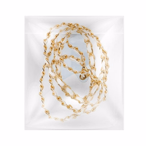 STRAP tālruņa siksniņa, tālruņa piekariņš / auklas garums 116 cm (58 cm cilpā) / ap kaklu – balts
