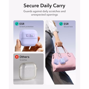 ESR Pulse HaloLock MagSafe  Apple AirPods 4 / 5 vāciņš, violets