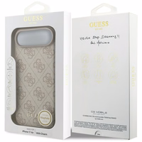 Guess 4G Charms Collection Magnētiskais viedtālruņa apvalks iPhone Air - rozā