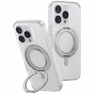 Uniq Swivix 360 Rotating Kickstand Case for iPhone 16 Pro - Transparent