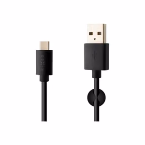 FIXED FIXD-UC2M-BK – USB-A–USB-C datu un uzlādes kabelis, melns