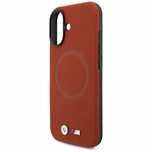 BMW M FW Metal Logo MagSafe futrālis iPhone 17 - Sarkans