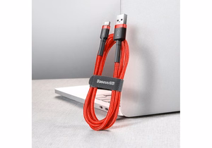 Baseus Cafule USB kabelis USB-C 0,5m 3A sarkans