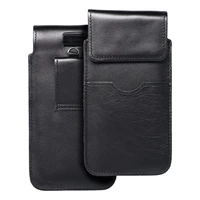 ROYAL - Ādas universāla kabata ar flap melna - Izmērs 2XL+ platums - SAMSUNG A12 / NOTE 9 / XIAOMI REDMI NOTE 10 PRO