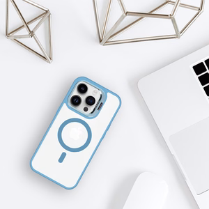 Tel Protect Magnētiskais viedtālruņa apvalks ar statīvu Iphone 15 Plus zila