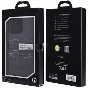 Audi IML Magnētiskais viedtālruņa apvalks iPhone 14 Pro Max - melns