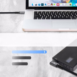 Wozinsky WPS3-UY41S USB-C Thunderbolt 4 240W 1m 4K leņķa kabelis - melns