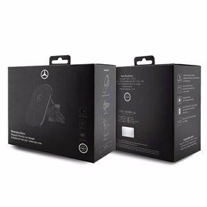 Mercedes MEWCCGSLK 15W indukcijas turētājs ventilācijas atverei/stiklam melns/melns Silver Stars MagSafe
