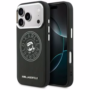 Karl Lagerfeld Point & Karl Sketch MagSafe Maciņš for iPhone 17 Pro - melns