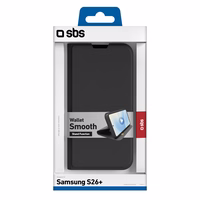 SBS Maks Smooth Maciņš for Samsung S26 Plus with Atlokāms - melns