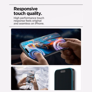 Spigen Glas.tR AlignMaster Slim 3 rūdīta stikla ekrāna aizsargu komplekts iPhone 17