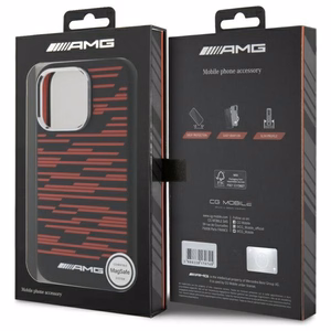 AMG Silicone Graphics MagSafe case for iPhone 16 Pro - black