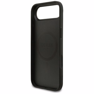 Guess 4G gredzena klasiskā logotipa magnētiskais viedtālruņa apvalks iPhone 17 Air - melns