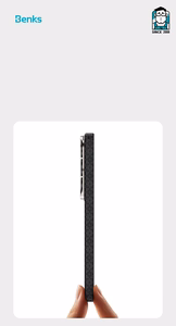 Benks Magnetic Armor Air Armor Grid Kevlar Maciņš Metal Frame 600D (E048) for Samsung Galaxy S26 melns