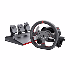 PXN-V10 Pro spēļu komplekts - stūre + pedāļi + montāžas skavas (PC / PS4 / Xbox One / Xbox Series X|S)