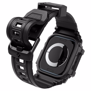Spigen Rugged Armor Pro siksniņa viedtālruņa apvalks Apple Watch 10 (42mm) - melns