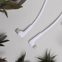 Maxlife MXUC-09 leņķa kabelis USB-C - Lightning 1,0 m 27W balts