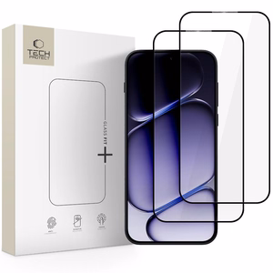 Tech-Protect Glass Fit+ 2 rūdīto stiklu komplekts OnePlus Nord 6 – melns