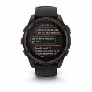Viedpulkstenis Garmin Fenix 8 Sapphire Solar melns/pelēks