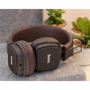 HOCO bezvadu austiņas bluetooth W56 brūnas