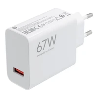 XIAOMI oriģinālais lādētājs USB A QC3.0 3A 67W MDY-12-EH balts bulk