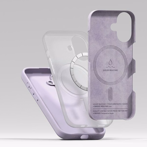 Ringke Silikona Magnētiskais viedtālruņa apvalks iPhone 17 - Violets