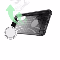 Hibrīda bruņu viedtālruņa apvalks Samsung Galaxy S24 FE bruņu hibrīda apvalks - melns