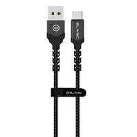 Kabelis Blavec Cable Raptor pīts - USB uz Type-C - PD 66W 6A 1 m Apple CarPlay/Android Auto (CRA-UC6BG10) melns-pelēks