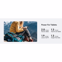 VEGER portatīvais lādētājs 25000 mAh ar iebūvētiem kabeļiem Type C / Lightning PD 130W TCE130 (W2503) melna