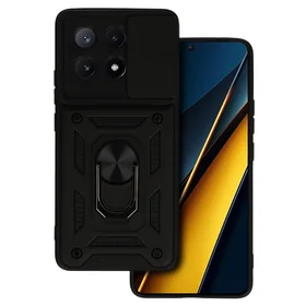 Viedtālruņa apvalks Slide Camera Armor Case Xiaomi Poco X6 Pro 5G melns