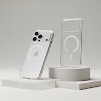 Maciņš for Samsung S26 PLUS Forcell F-Protect Clear Hybrid Premium saderīgs ar MagSafe caurspīdīgs