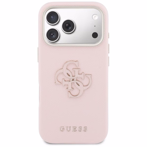 Guess FW Resin Logo Case for iPhone 17 Pro - Pink