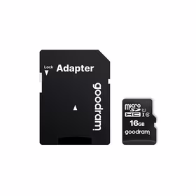 GoodRam atmiņas karte 16GB microSDHC cl. 10 UHS-I + adapteris