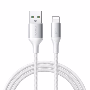 Joyroom S-A28 Flash Series 3A USB-A - Lightning kabelis 1 m - balts