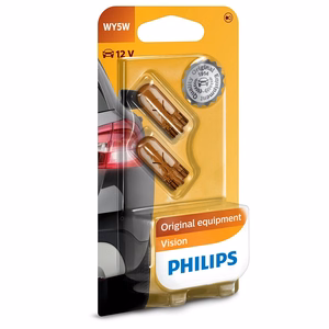 Philips auto spuldze WY5W 2 gab. 12V 5W 12396NAB2