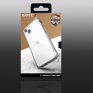 Raptic X-Doria Air viedtālruņa apvalks iPhone 14 Plus bruņots sudraba