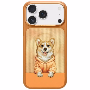 Nimmy Gentle Pets Series Dog MagSafe maciņš iPhone 17 Pro oranžs
