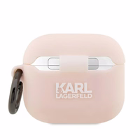 Karl Lagerfeld KLA3RUNCHP AirPods 3 vāciņš silikons rozā Karl Head 3D