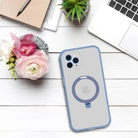 Viedtālruņa apvalks ar statīvu MagSafe IPhone 11 Pro Max (m) - zils