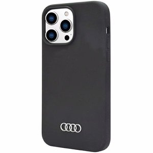 Audi silikona viedtālruņa apvalks iPhone 14 Pro Max 6.7" melns/melns cietais apvalks AU-LSRIP14PM-Q3/D1-BK